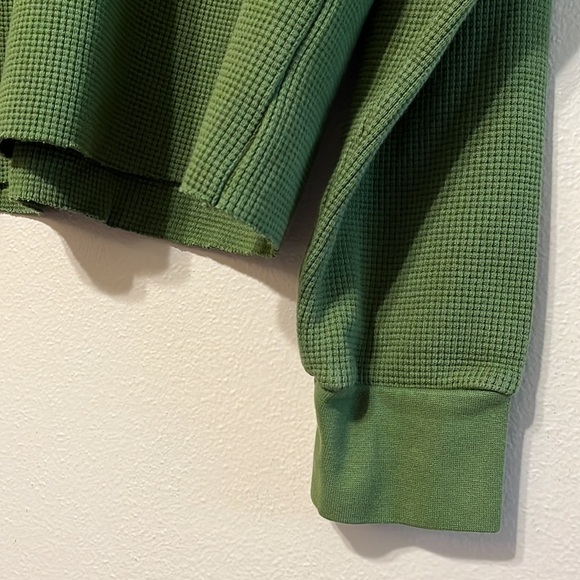 SOLD - Talentless Waffle Thermal Crewneck Sweatshirt - Picture 4 of 8